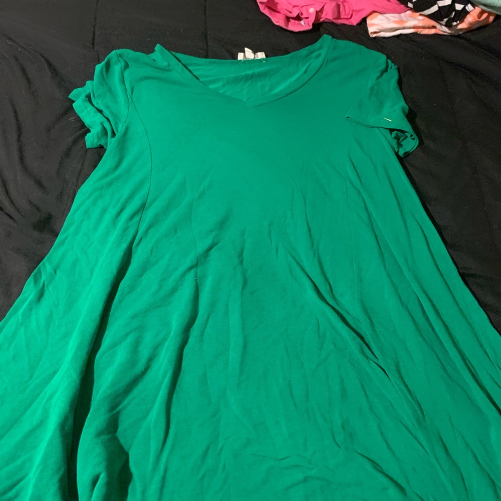 Green T-Shirt Dress